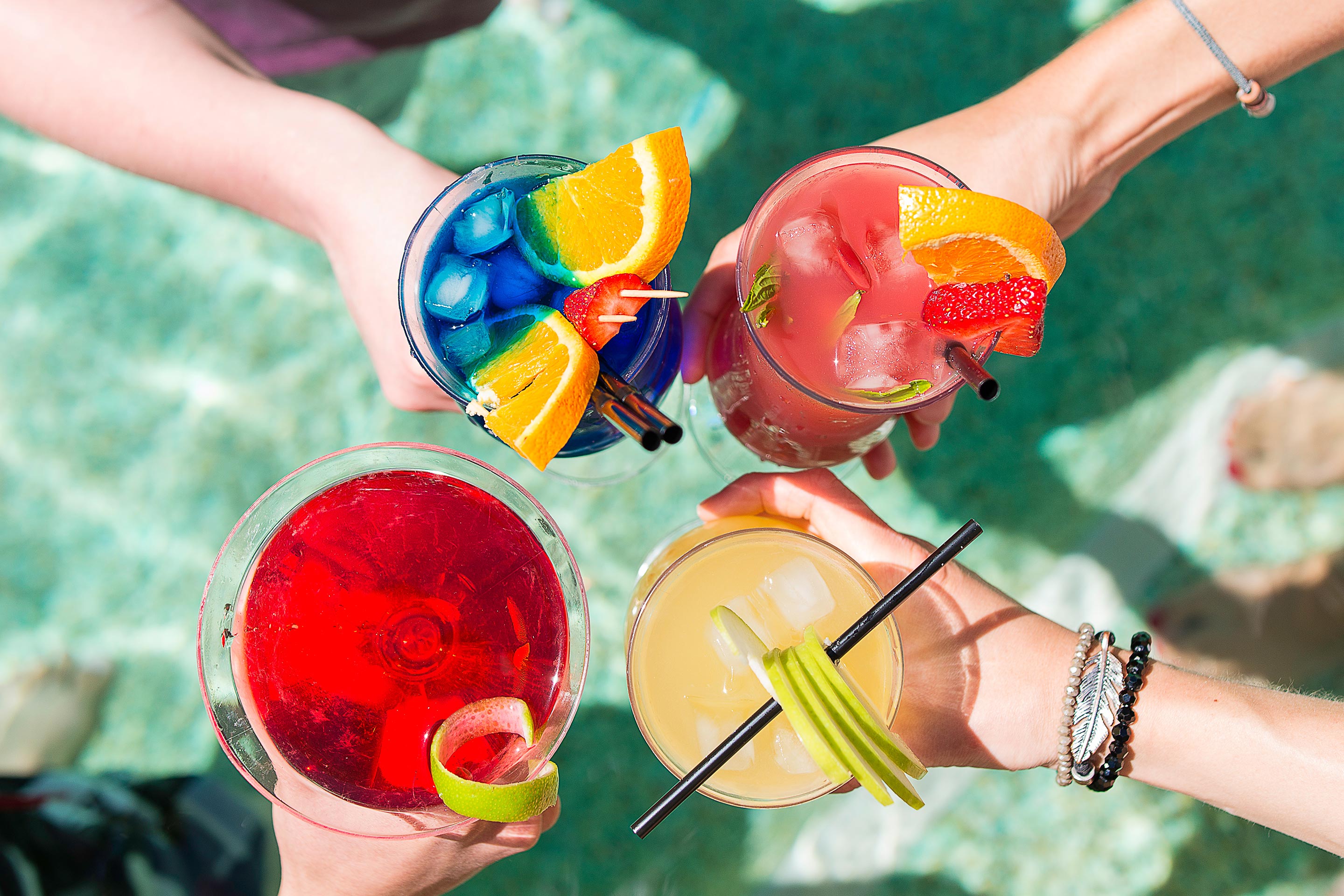 Friends Enjoying Tropical Dreams in the Solarium